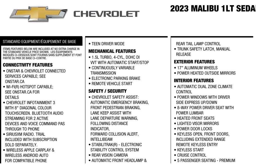 Chevrolet Malibu 1LT 2023