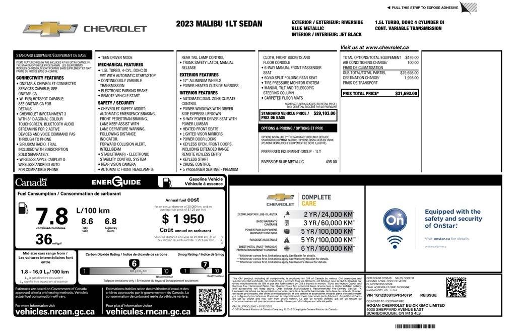 Chevrolet Malibu 1LT 2023