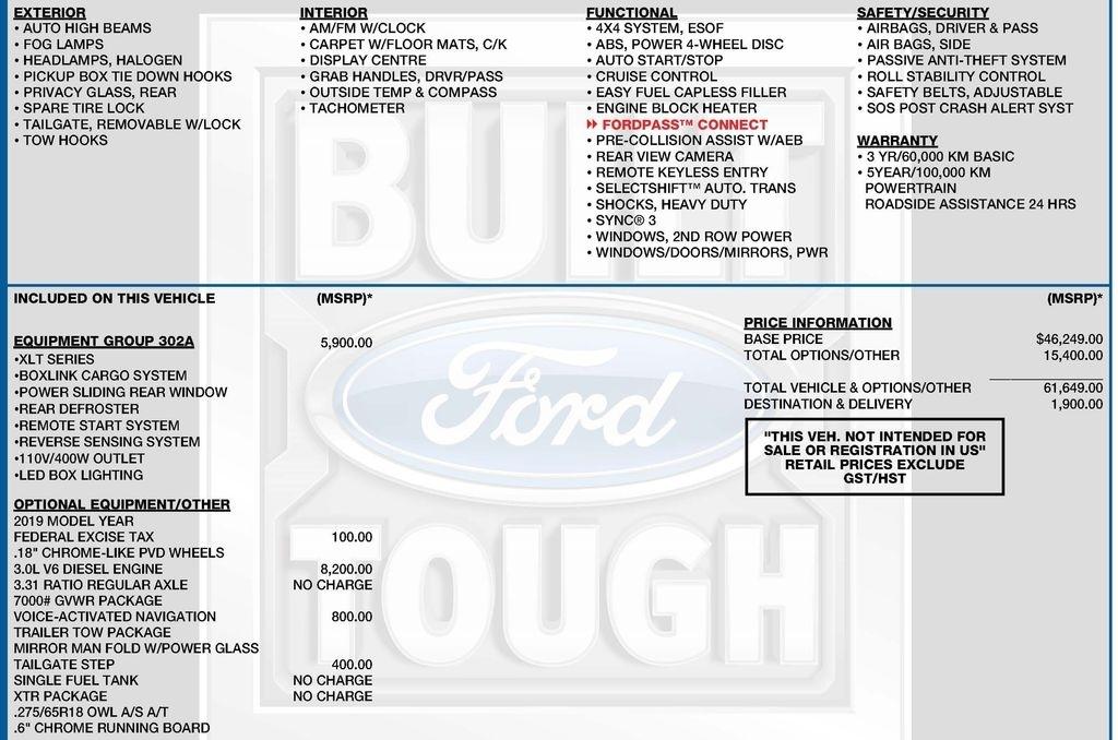 Ford F-150 XLT SuperCrew 6.5-ft. Bed 4WD 2019