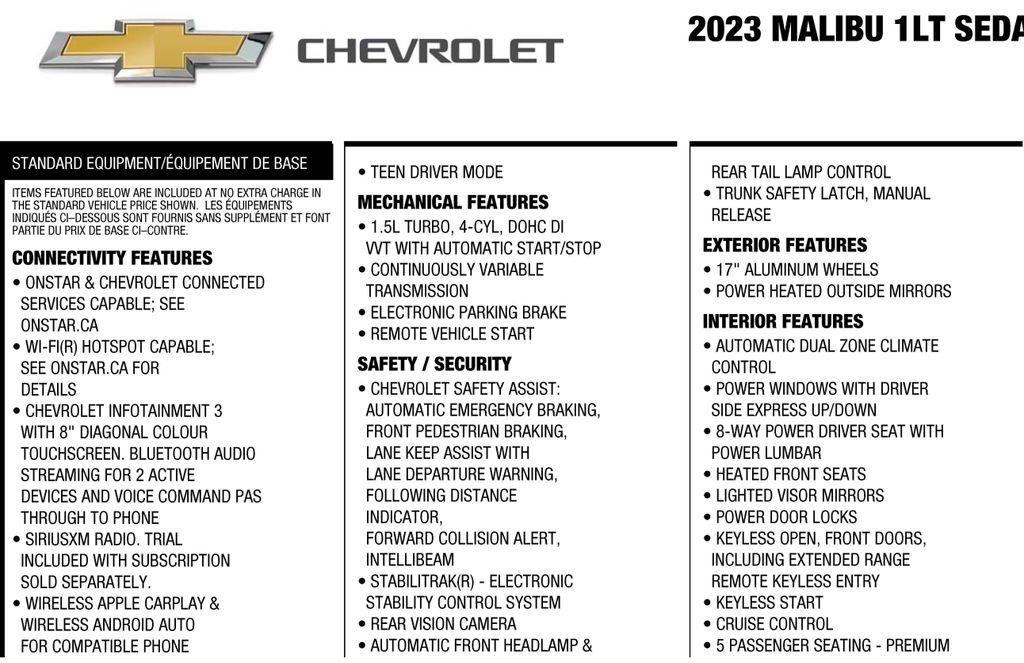 Chevrolet Malibu 1LT 2023