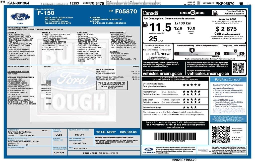 Ford F-150 XLT SuperCrew 5.5-ft. Bed 4WD 2023