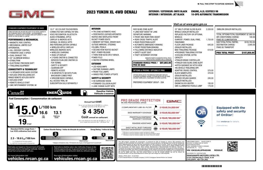 GMC Yukon XL Denali 4WD 2023