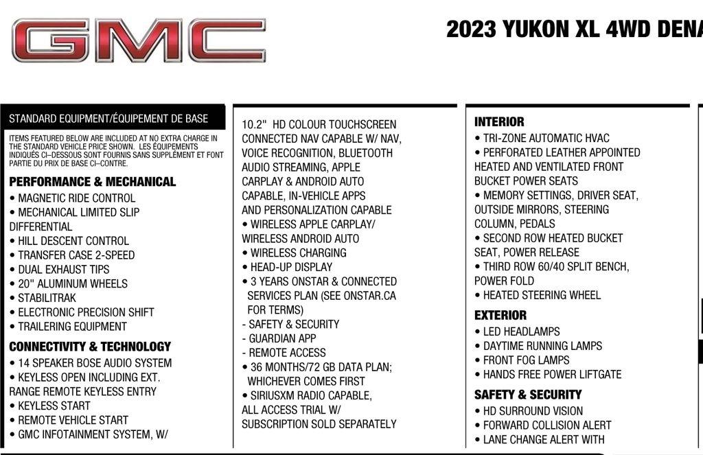 GMC Yukon XL Denali 4WD 2023