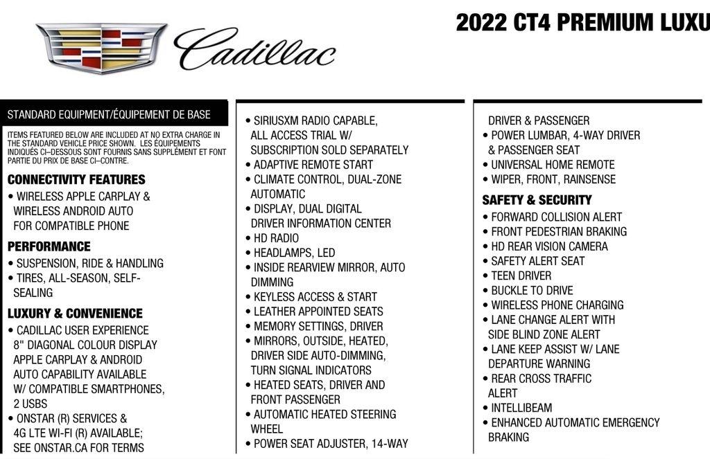 Cadillac CT4 Premium Luxury 2022