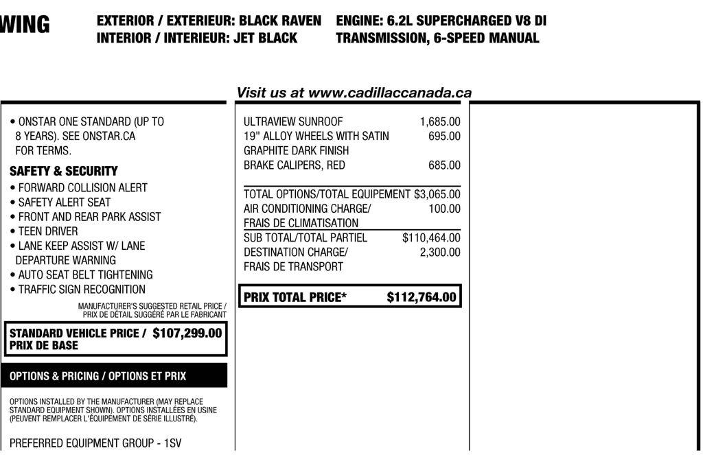 Cadillac CT5-V Blackwing Base 2025
