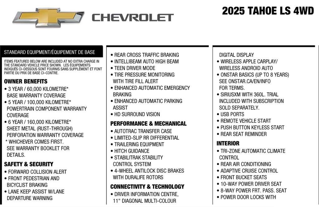 Chevrolet Tahoe LS 4WD 2025