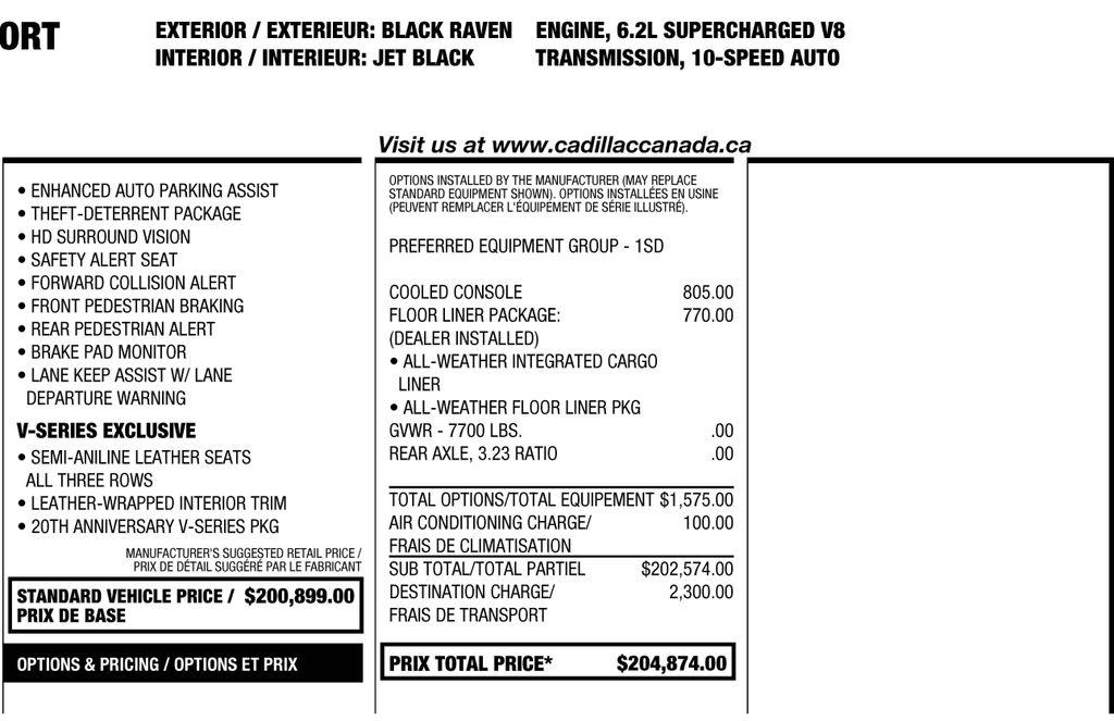 Cadillac Escalade ESV V 4WD 2024