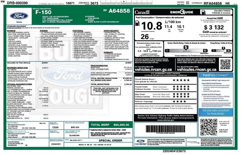 Ford F-150 XLT SuperCrew 4WD 2024