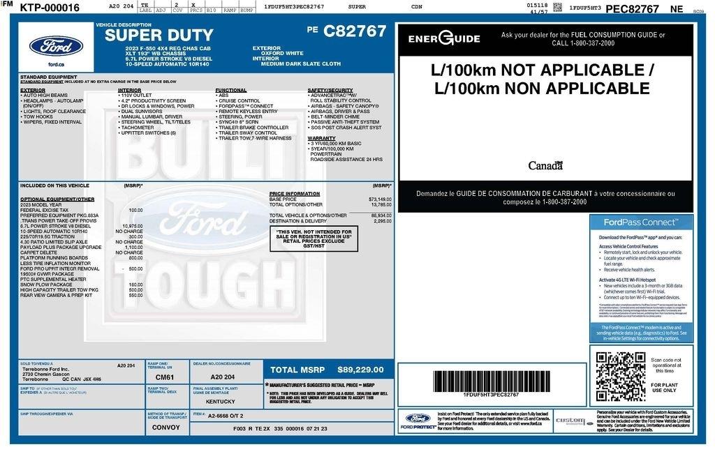 Ford F-550 Regular Cab DRW 4WD 2023