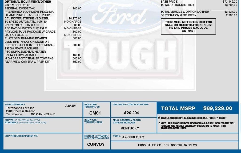 Ford F-550 Regular Cab DRW 4WD 2023