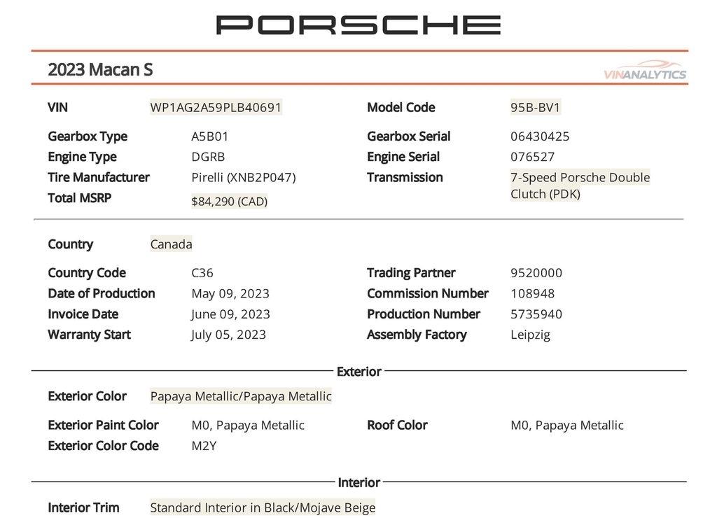 Porsche Macan S 2023