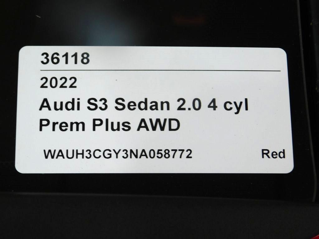 Audi S3 Premium Plus quattro 2022
