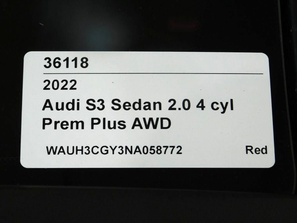 Audi S3 Premium Plus quattro 2022