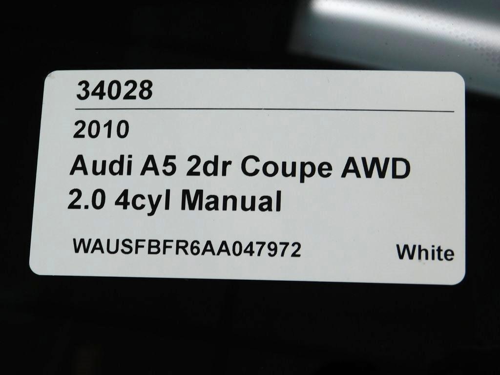 Audi A5 Coupe 2.0T quattro Manual 2010