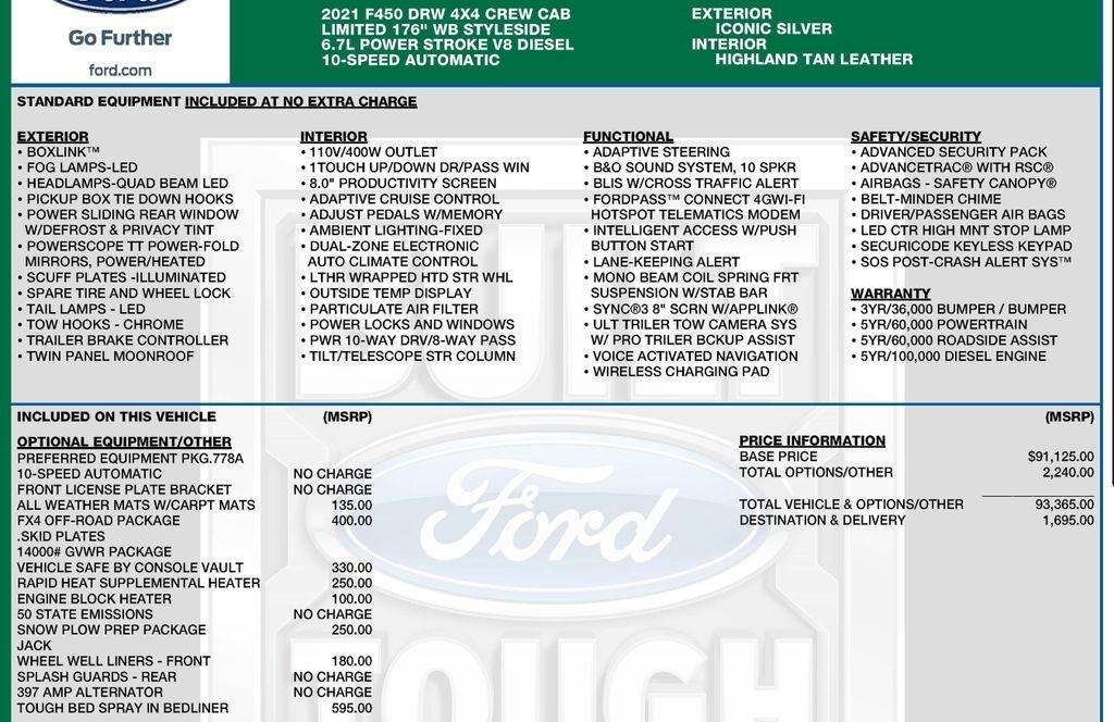 Ford F-450 SD Lariat Crew Cab DRW 4WD 2021
