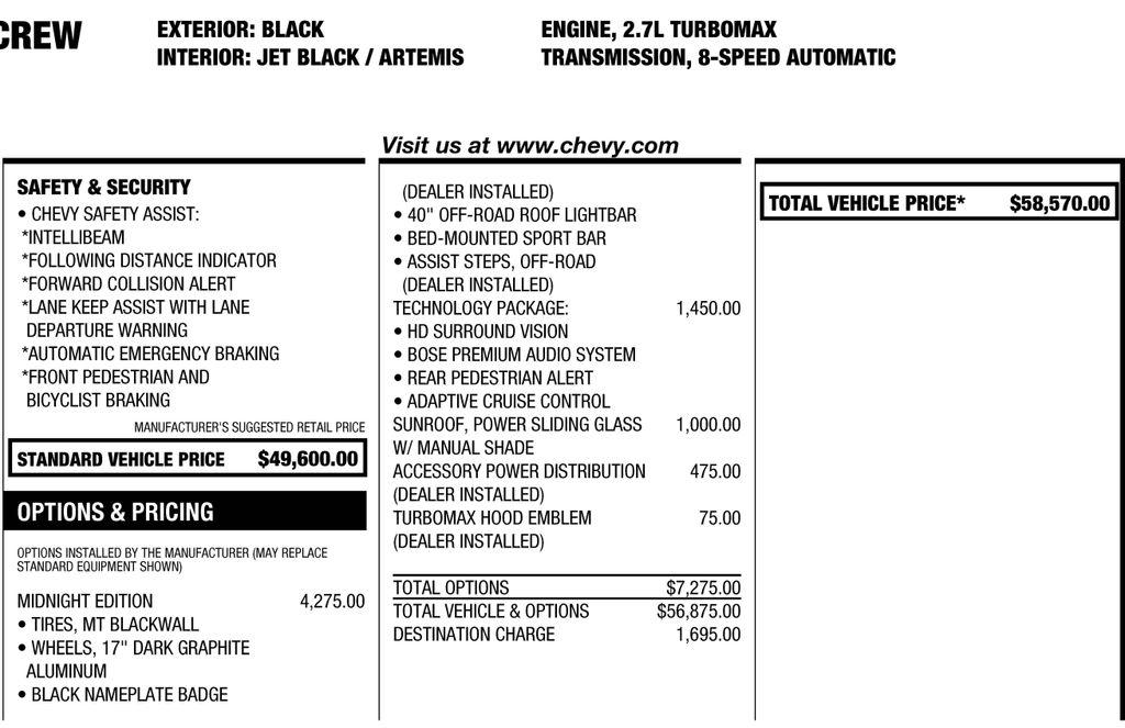 Chevrolet Colorado ZR2 Crew Cab 4WD 2025
