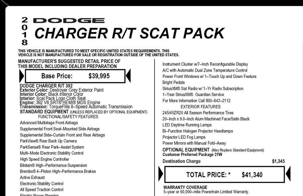Dodge Charger R/T 392 2018