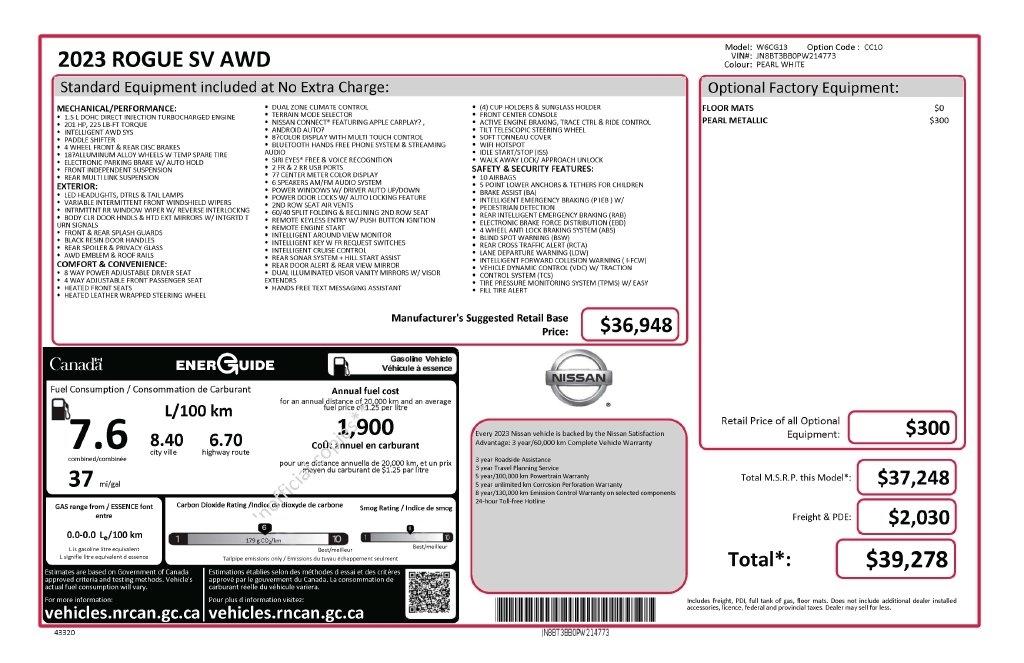 Nissan Rogue SV AWD 2023