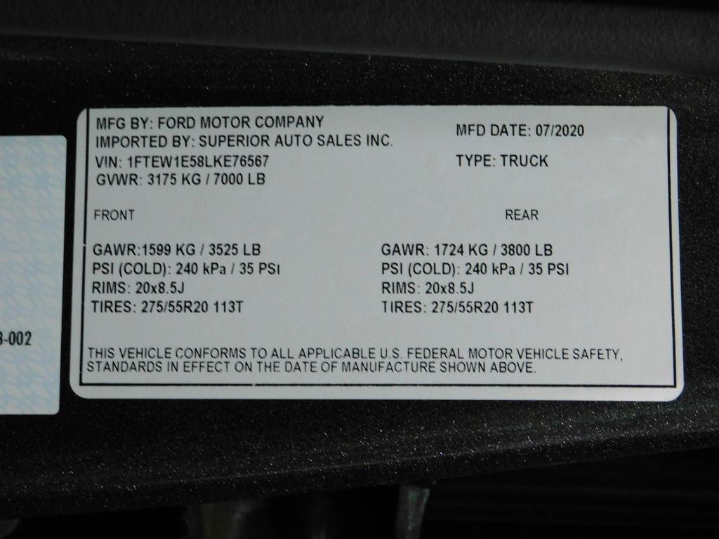 Ford F-150 Lariat SuperCrew 6.5-ft. Bed 4WD 2020