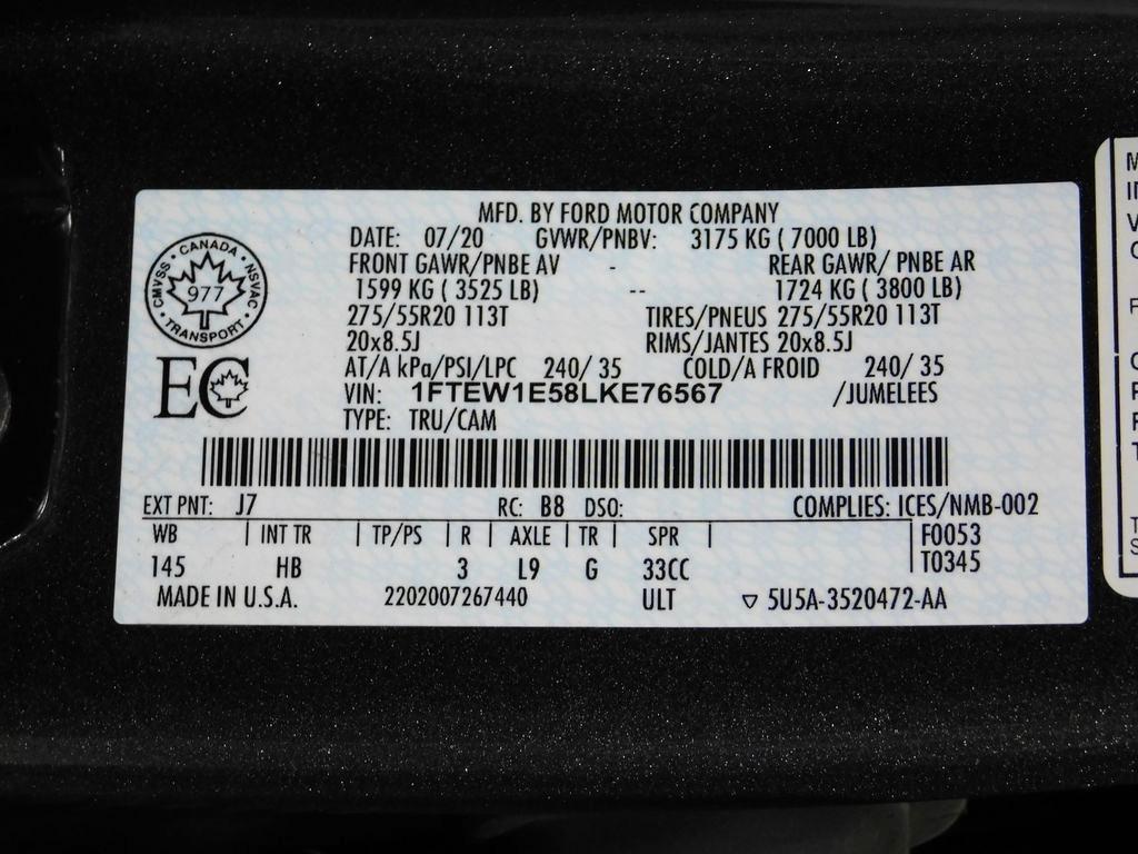 Ford F-150 Lariat SuperCrew 6.5-ft. Bed 4WD 2020