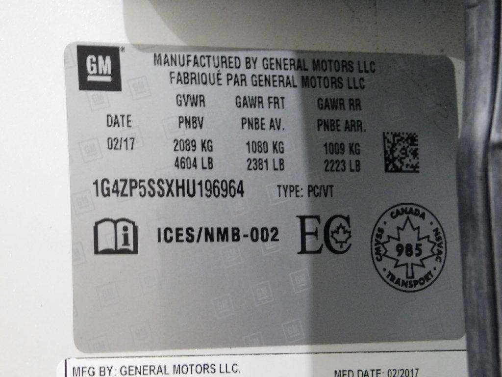 Buick LaCrosse Essence 2017