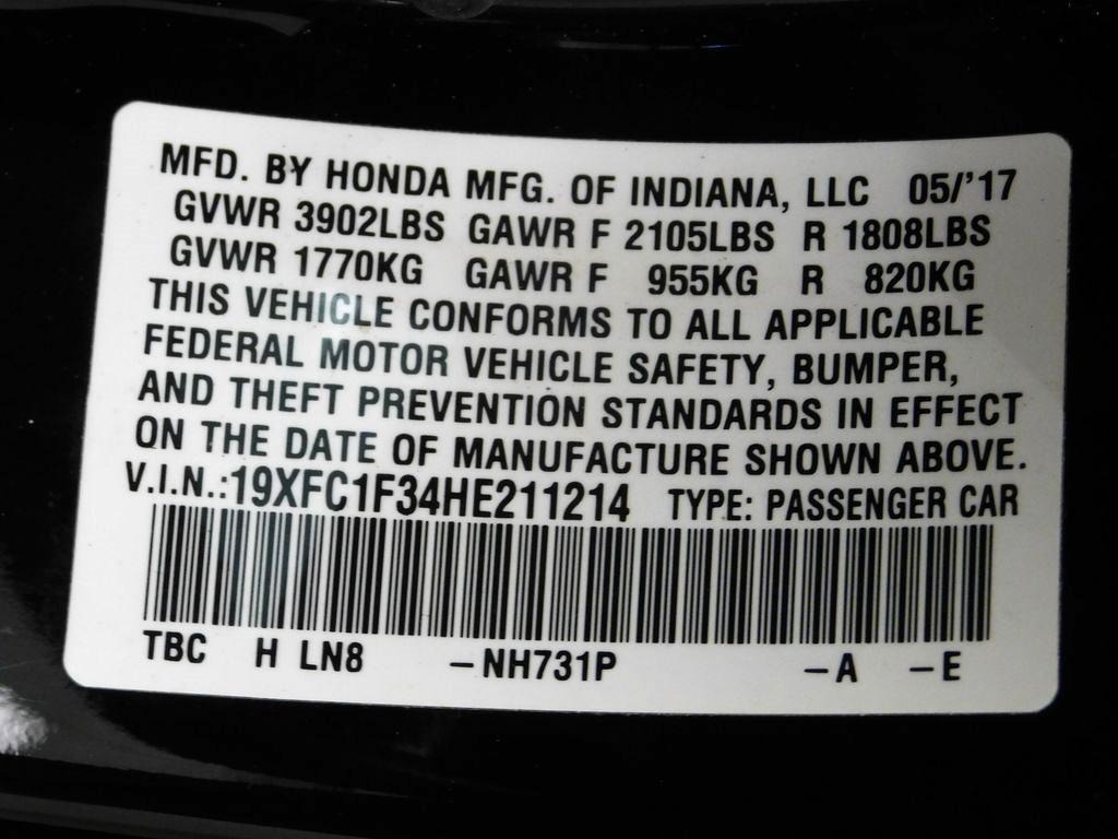 Honda Civic EX-T Sedan CVT 2017
