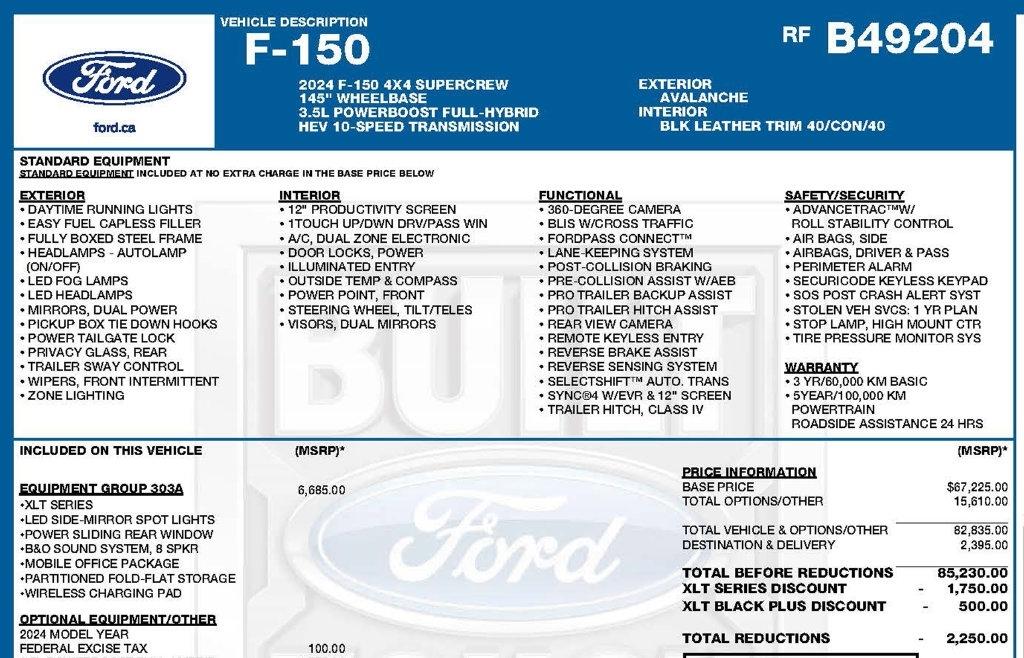 Ford F-150 XLT SuperCrew 4WD 2024