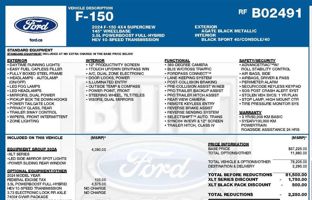 Ford F-150 XLT SuperCrew 4WD 2024