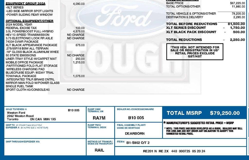 Ford F-150 XLT SuperCrew 4WD 2024