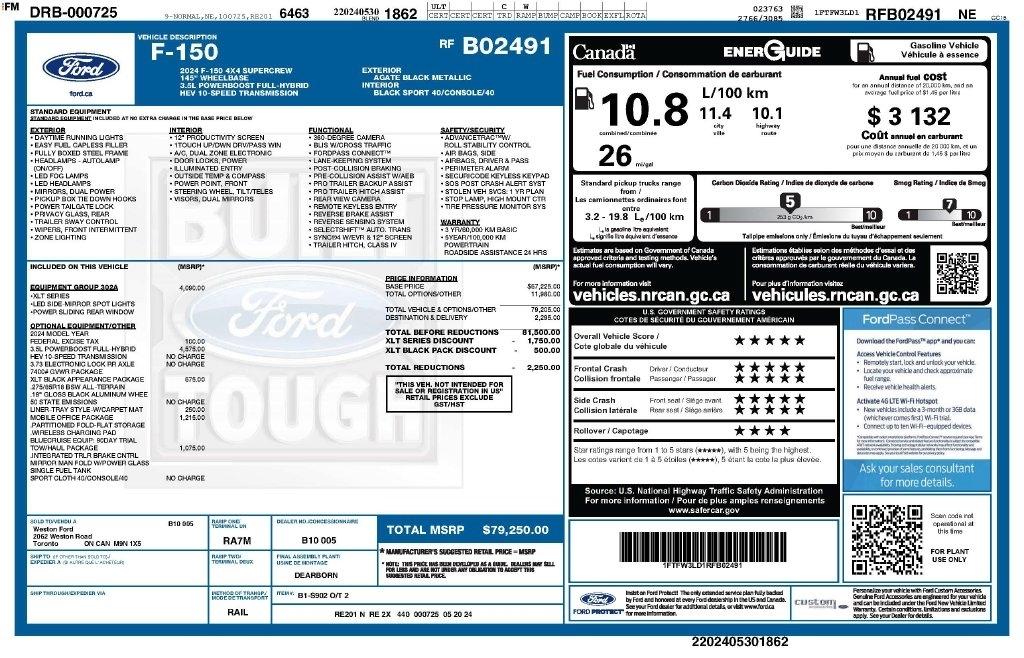 Ford F-150 XLT SuperCrew 4WD 2024