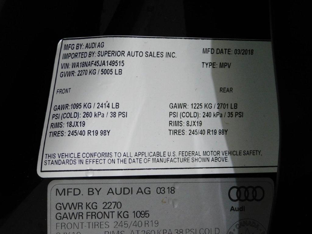 Audi allroad Premium Plus quattro 2018
