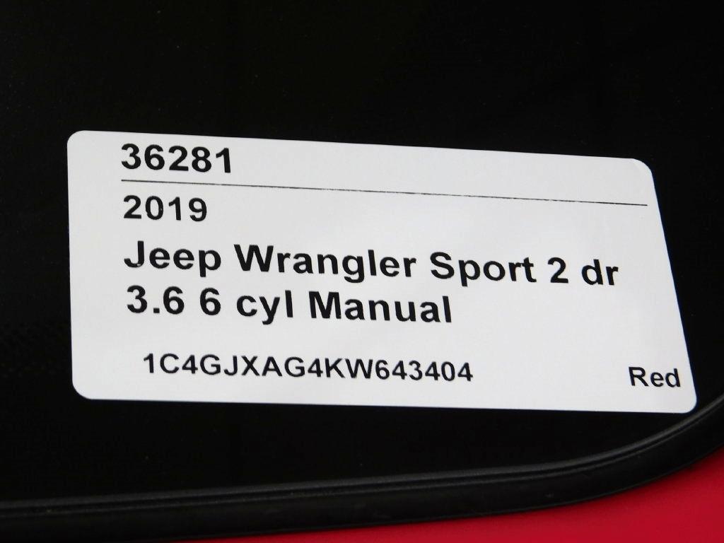 Jeep Wrangler Sport 4WD 2019