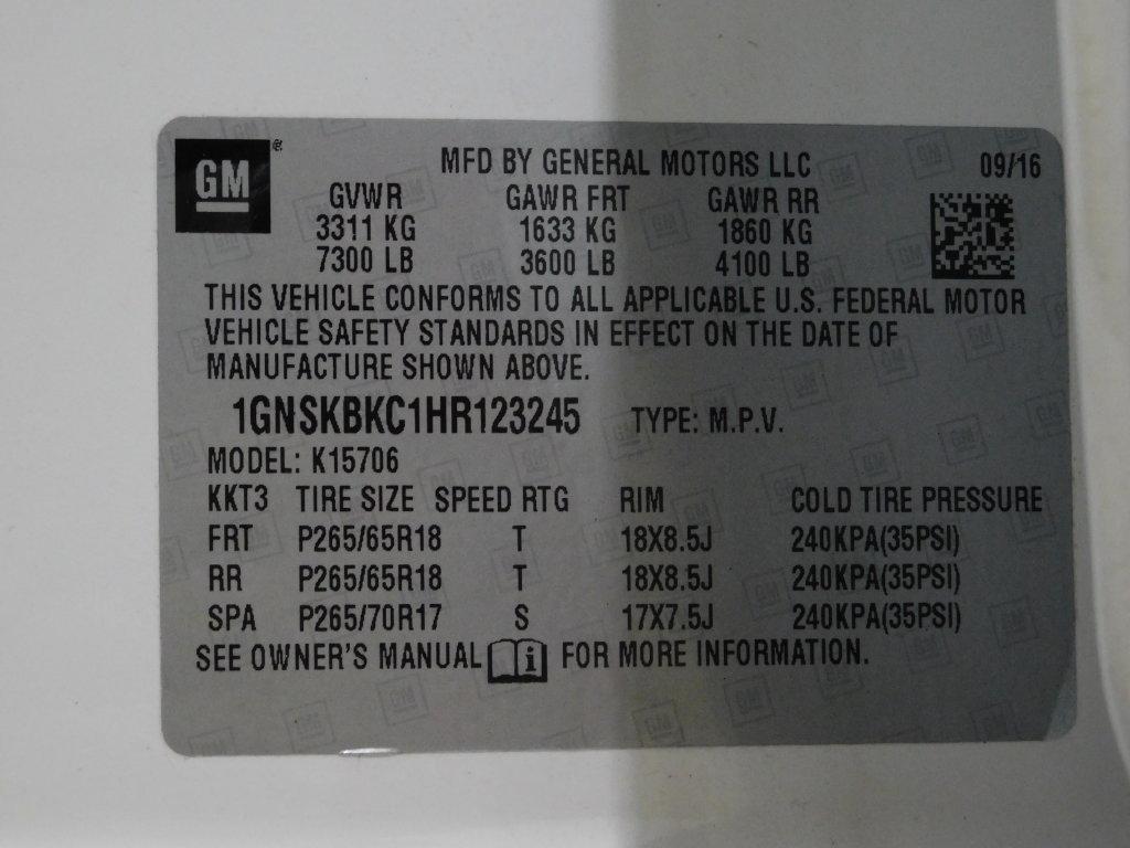 Chevrolet Tahoe LT 4WD 2017
