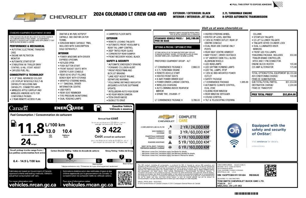 Chevrolet Colorado LT Crew Cab 4WD 2024
