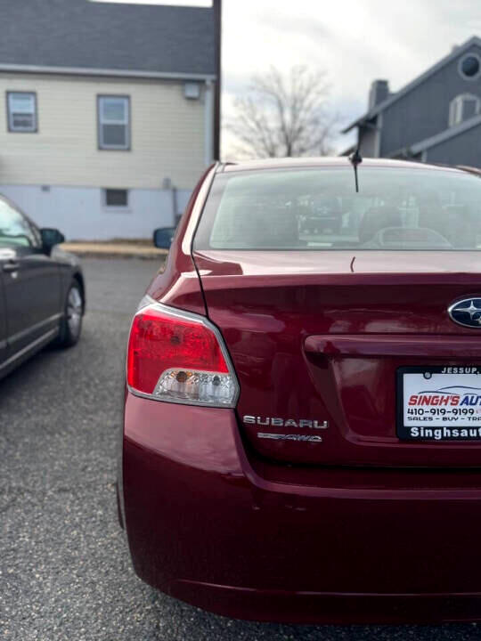 Subaru Impreza Base 4-Door 2012