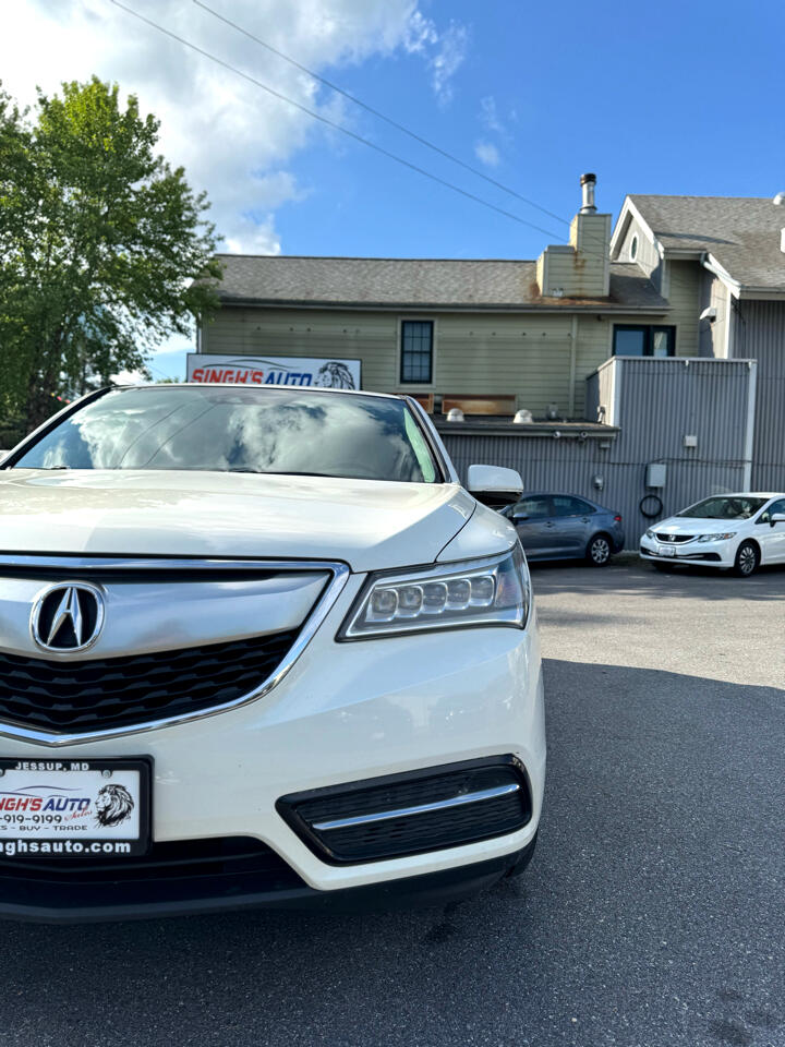 Acura MDX SH-AWD 9-Spd AT w/Tech Package 2016