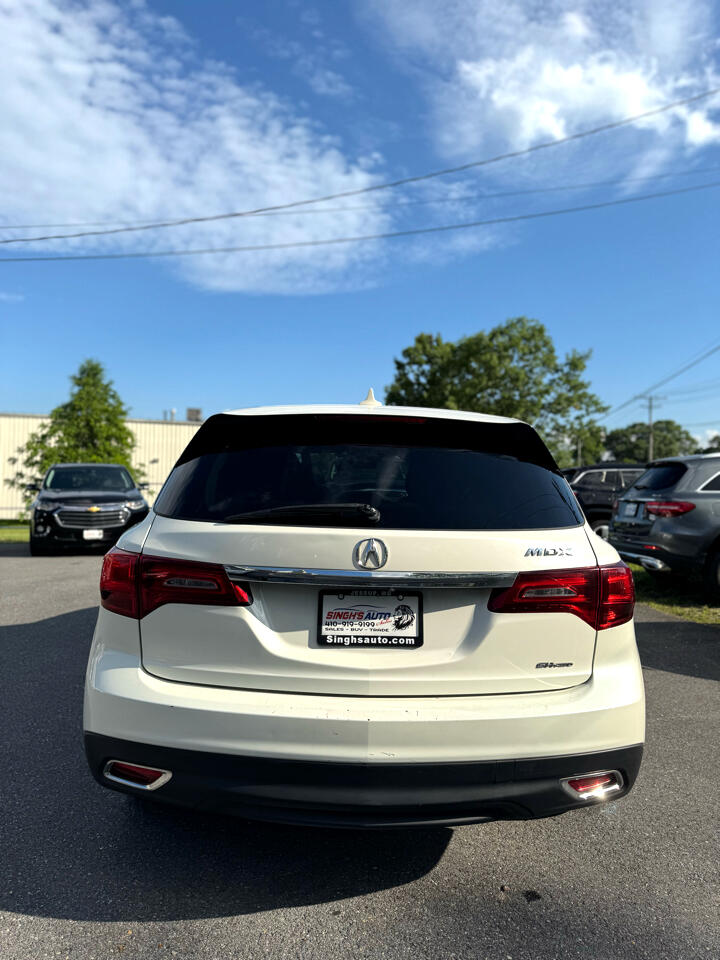 Acura MDX SH-AWD 9-Spd AT w/Tech Package 2016