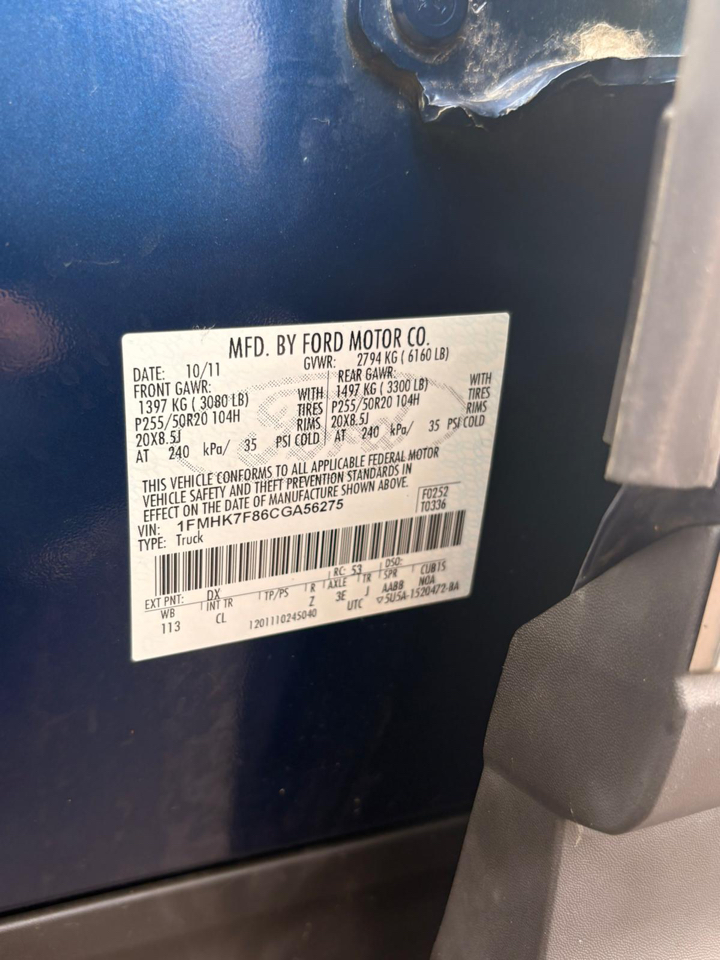 Ford Explorer Limited FWD 2012