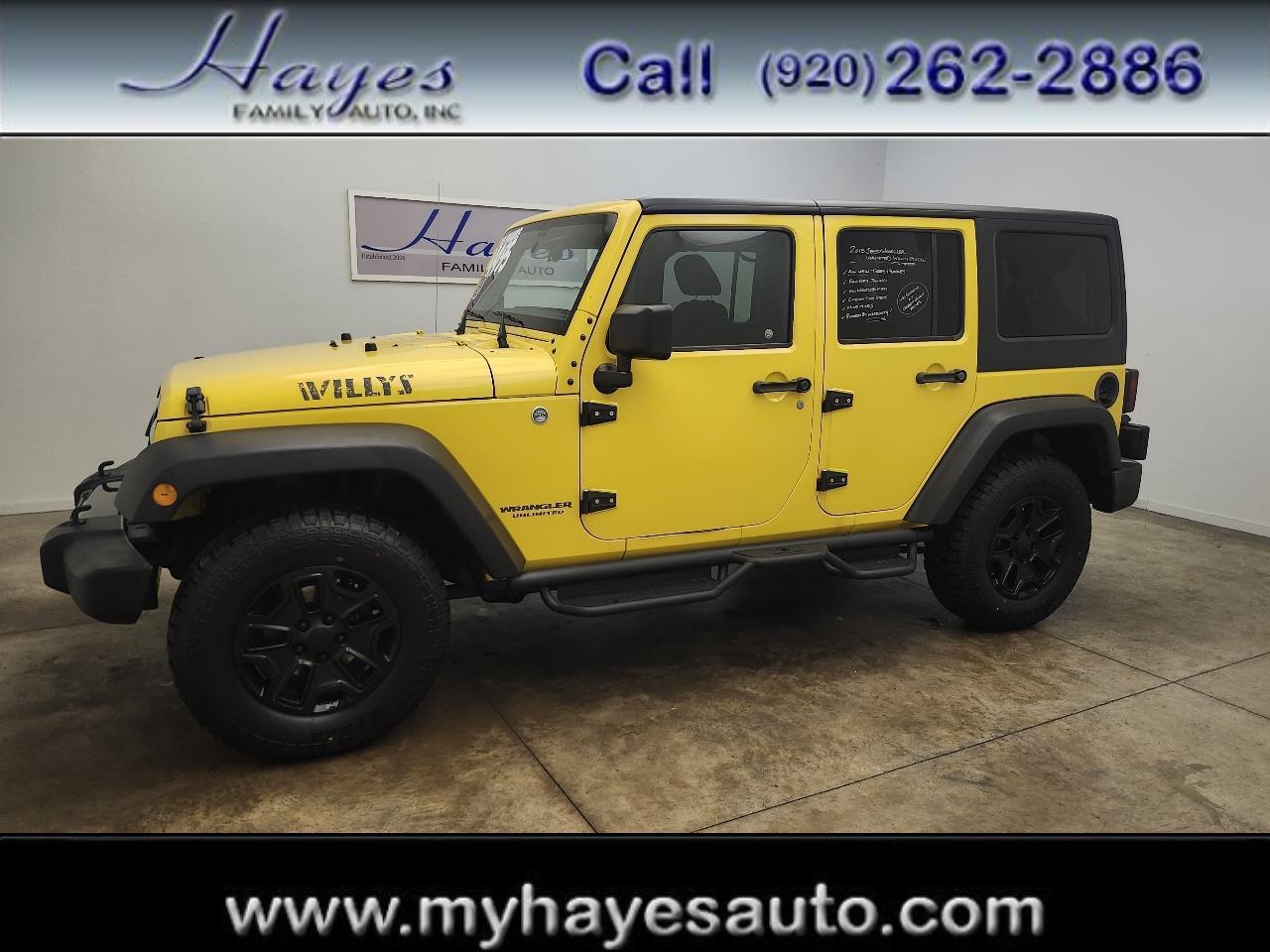 Jeep Wrangler Unlimited Willys 4x4 2015