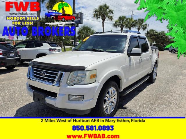White 2010 Ford Explorer Sport Trac Limited Pickup Truck 4X2 Automatic
