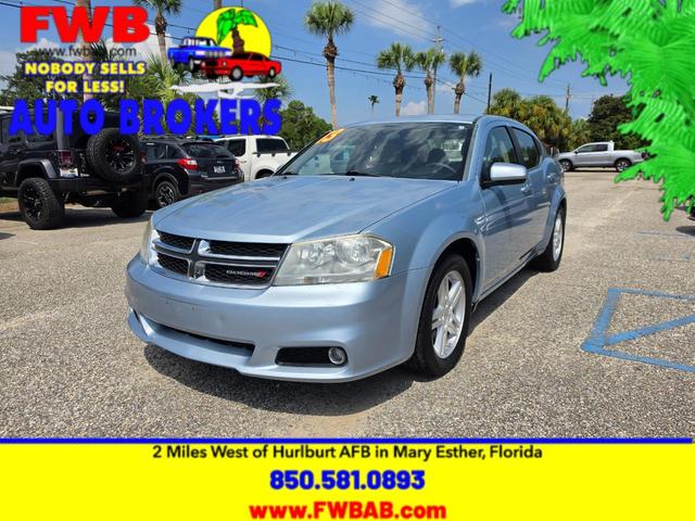 Blue 2013 Dodge Avenger Sedan Front-Wheel Drive Automatic