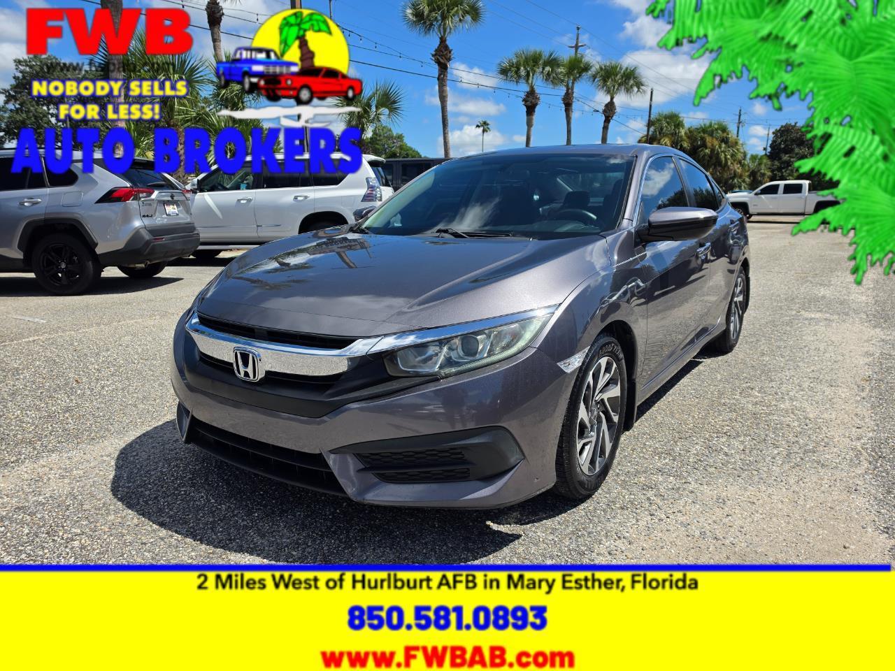 2016 Honda Civic Sedan 4dr CVT EX