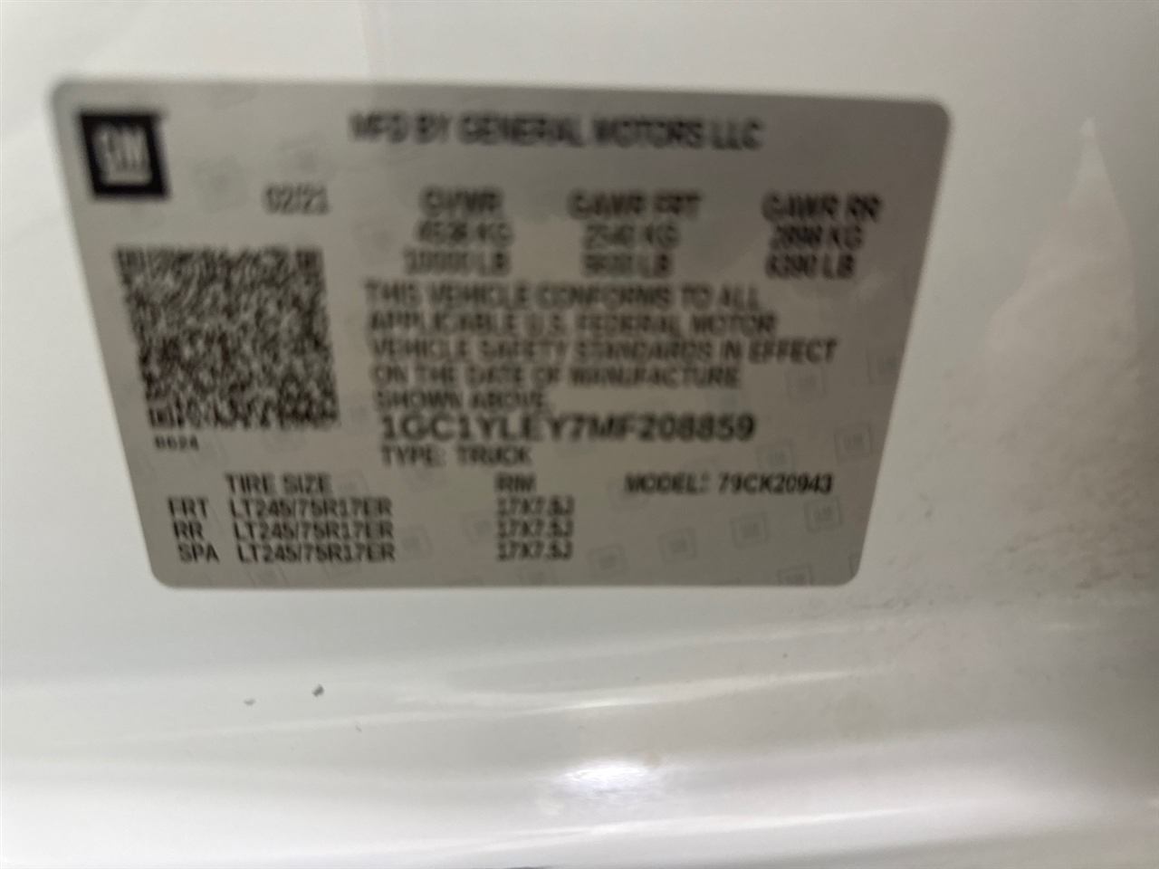 Chevrolet Silverado 2500HD Work Truck Long Bed 4WD 2021