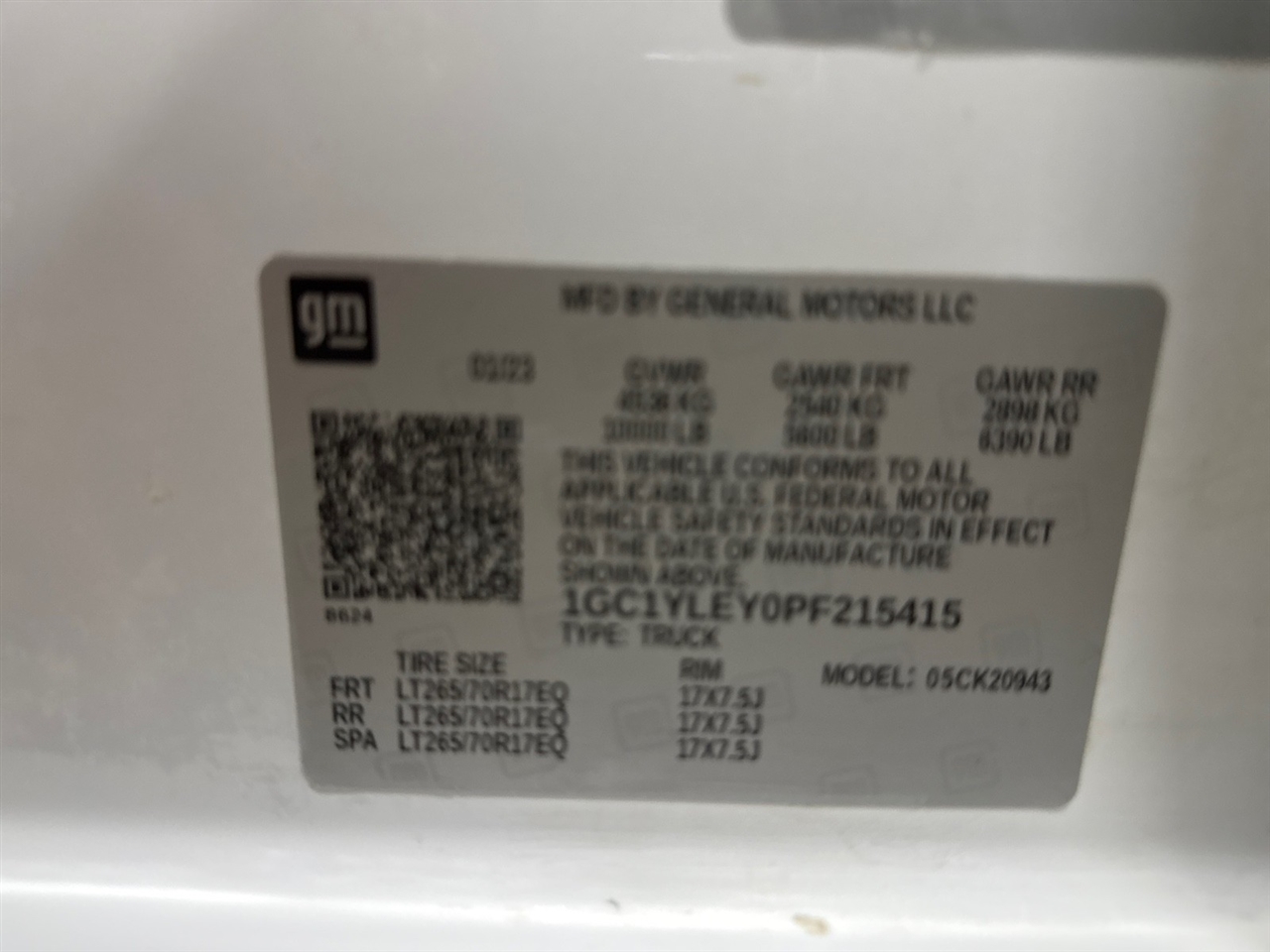 Chevrolet Silverado 2500HD Work Truck Crew Cab Long Box 4WD 2023