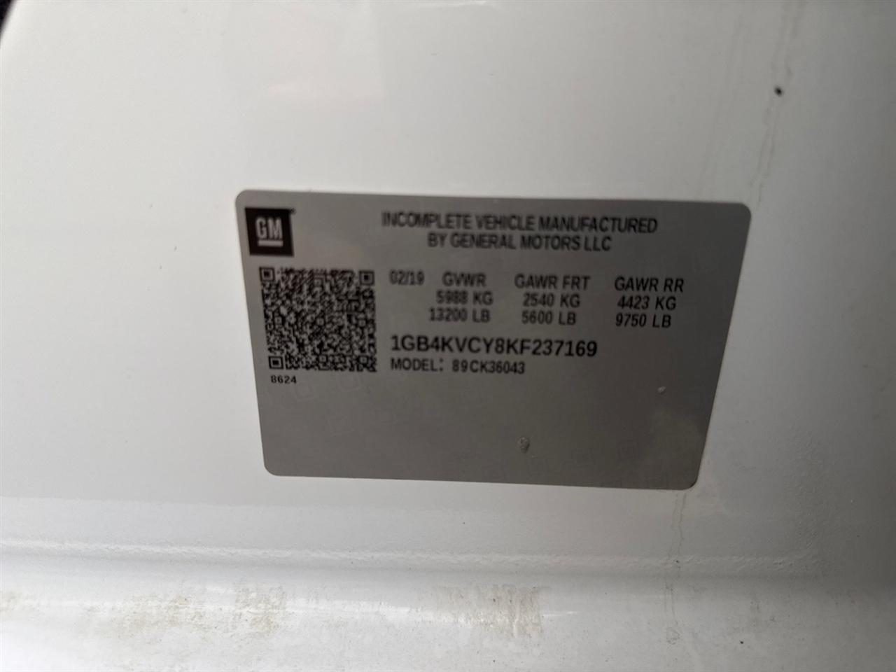 Chevrolet Silverado 3500HD Work Truck Crew Cab 4WD 2019