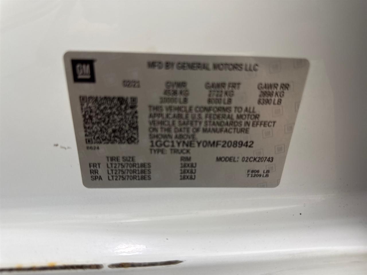 Chevrolet Silverado 2500HD LT Crew Cab Short Box 4WD 2021