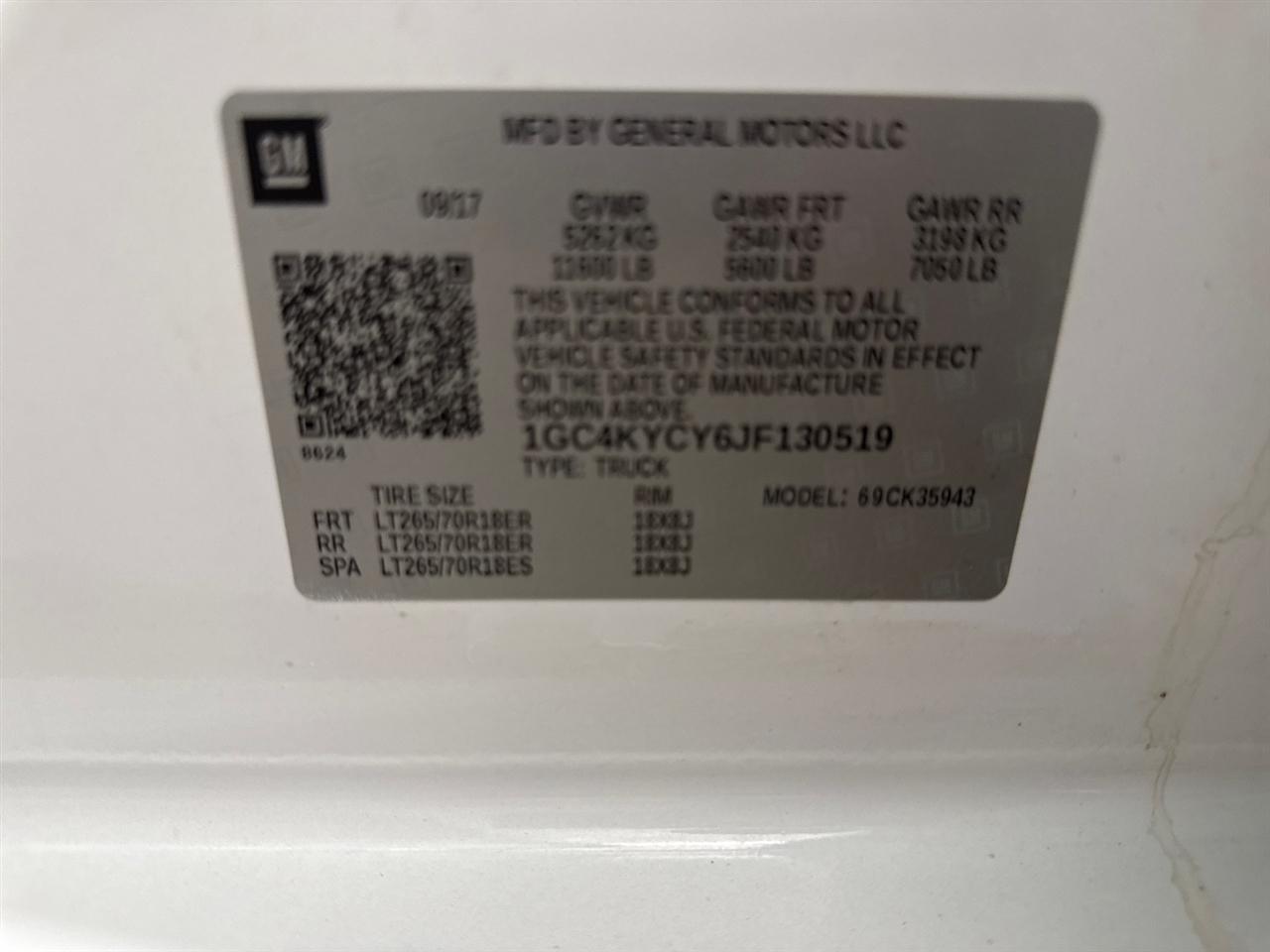 Chevrolet Silverado 3500HD Work Truck Crew Cab 4WD 2018