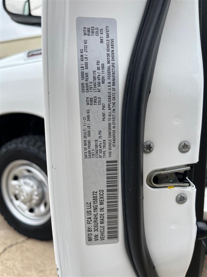 RAM 2500 Tradesman Crew Cab LWB 2WD 2022