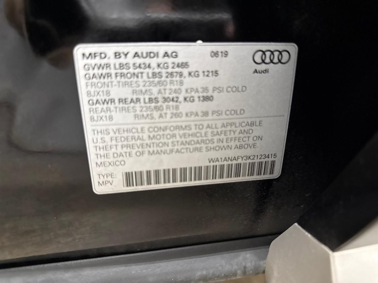 Audi Q5 2.0T Premium quattro 2019