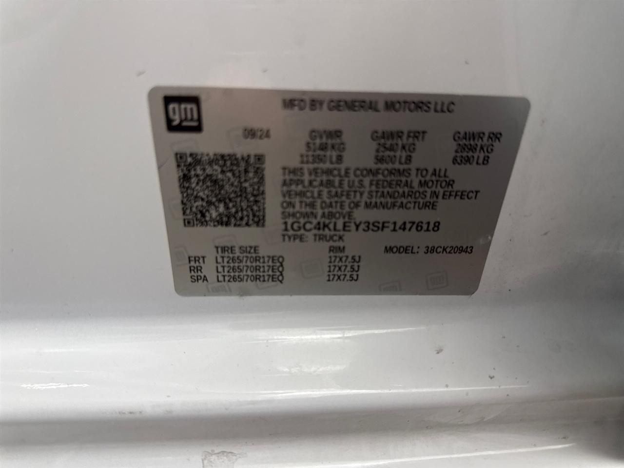 Chevrolet Silverado 2500HD Work Truck Crew Cab Long Box 2WD 2025